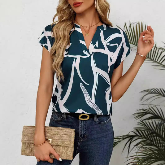 Robe T-shirt Été Chic à Col V