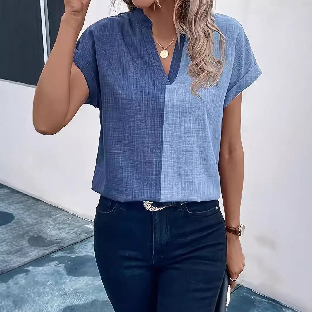 Robe T-shirt Été Chic à Col V