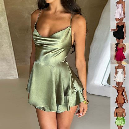 Nuisette Satinée Coupe Ajustée