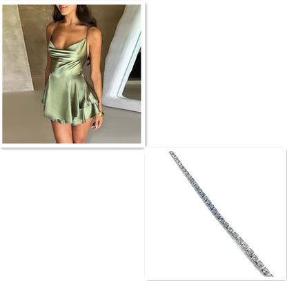 Nuisette Satinée Coupe Ajustée