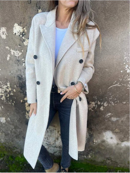 Manteau Classique Col Revers
