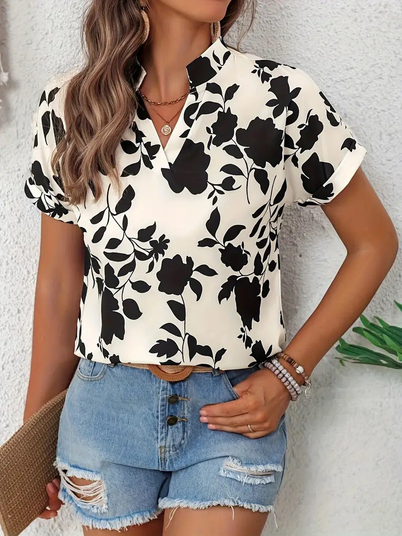 Robe T-shirt Été Chic à Col V