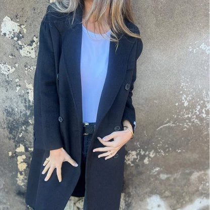 Manteau Classique Col Revers