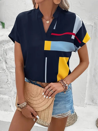 Robe T-shirt Été Chic à Col V