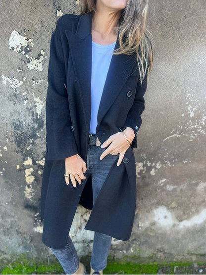 Manteau Classique Col Revers