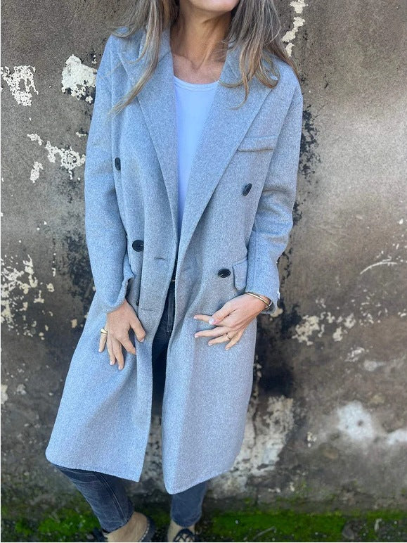 Manteau Classique Col Revers