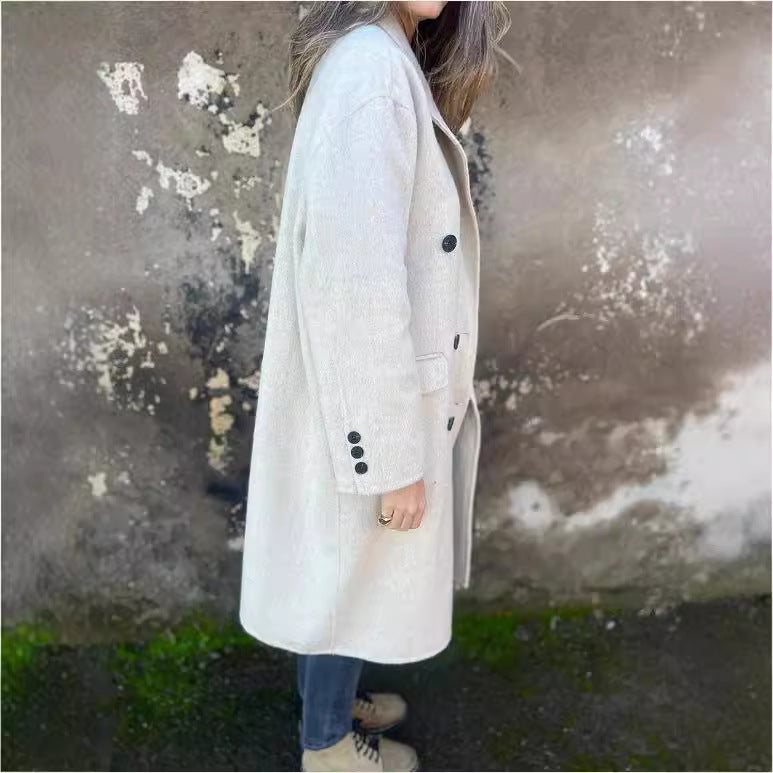 Manteau Classique Col Revers